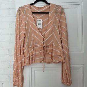 Free People Samifran Top in Peach